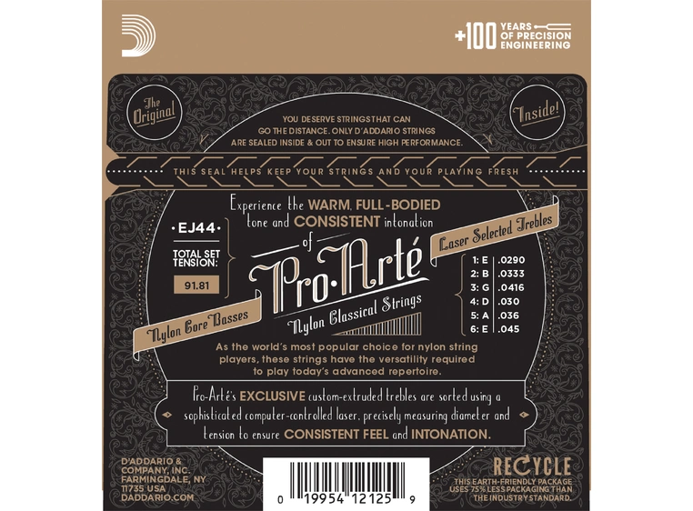 D'Addario EJ44 Pro Arte (029-045) Extra Hard Tension 